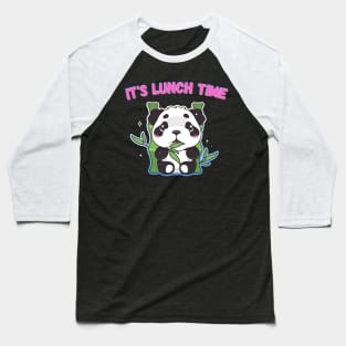 Panda eating bamboo Baseball T-Shirt